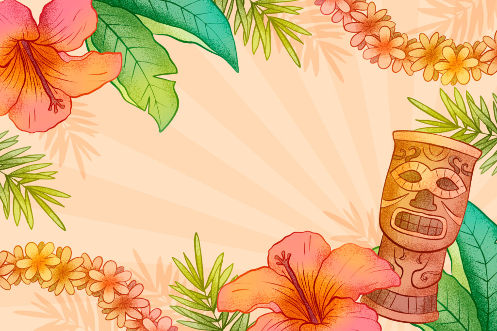 Tropical Hawaiian Luau thema